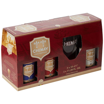 Chimay Gift Set 3 x 330ml and a glass