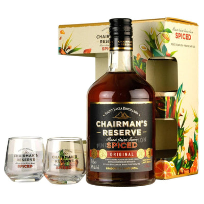 Chairman's Reserve Spiced Rum | Gift Pack + 2 Glasses