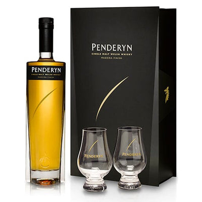 Penderyn Single Malt Welsh Whisky Madeira 70cl Gift Set