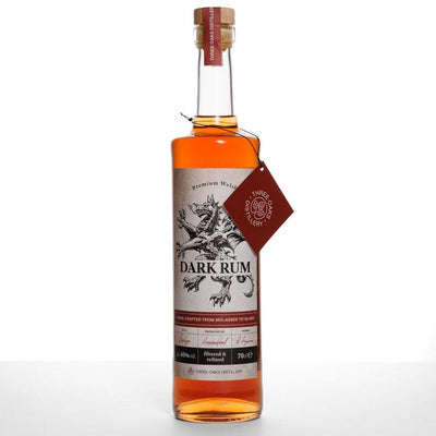 Three Oaks Distillery Premium Welsh Dark Rum
