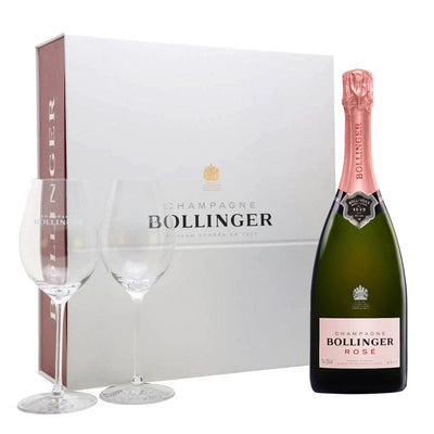 Bollinger Rose Gift Set with 2 Glasses NV