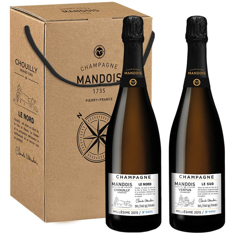 Champagne Mandois Les Cuvées Nord et Sud Gift Pack