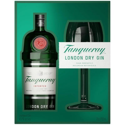 Tanqueray London Dry Gin Gift set with glass