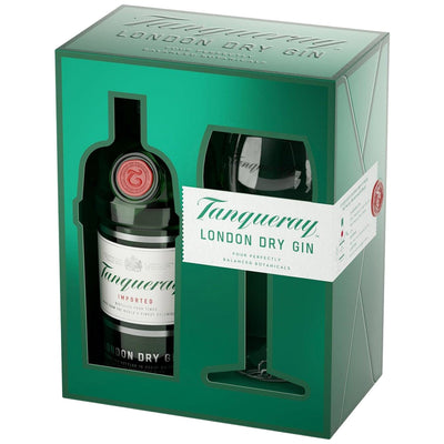 Tanqueray London Dry Gin Gift set with glass