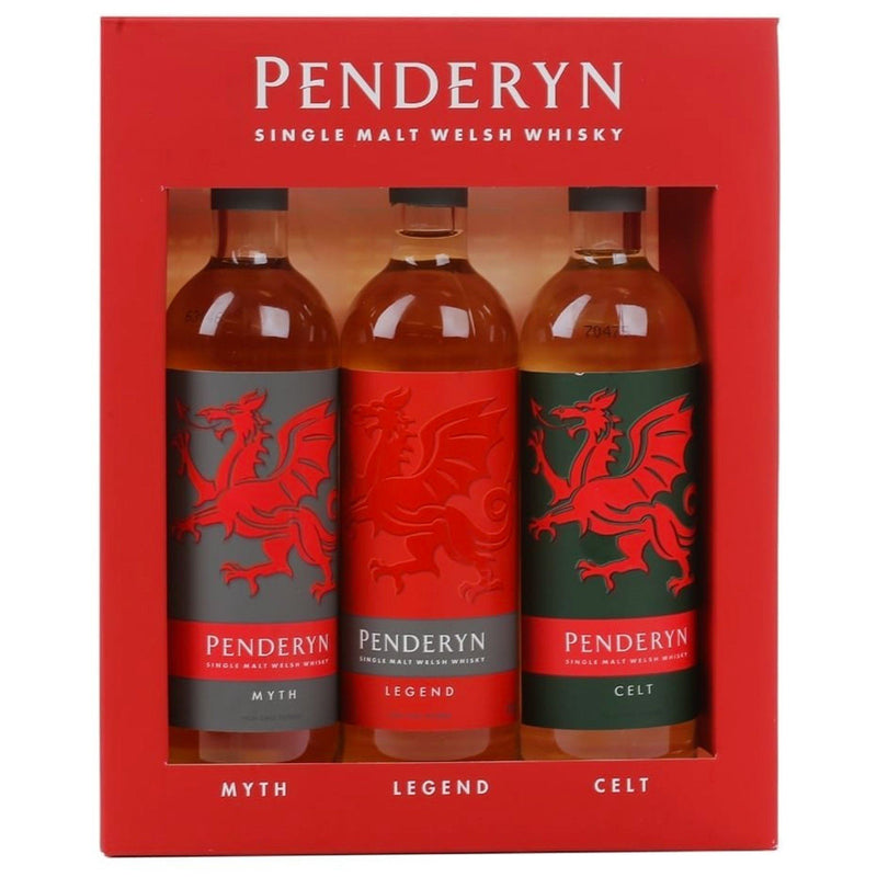 Penderyn Dragon Gift Pack 3 x 20cl