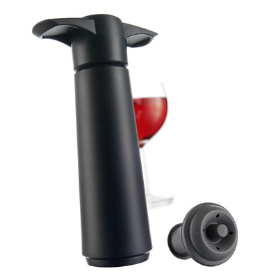 Vacuvin Wine Saver - Black Pump & 2 Stoppers